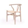 WISHBONE DESIGNER REPLICA CHAIR – White Coastal Oak - Image 2