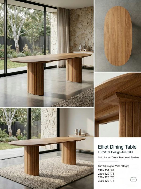 Elliot Table Pt Elliot Dining Table - Furniture Design Australia