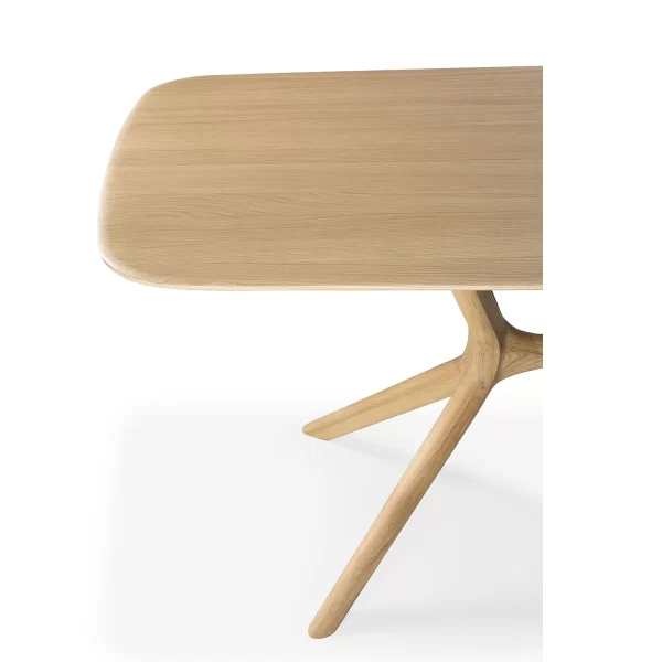 X Oak Dining Table - Image 4