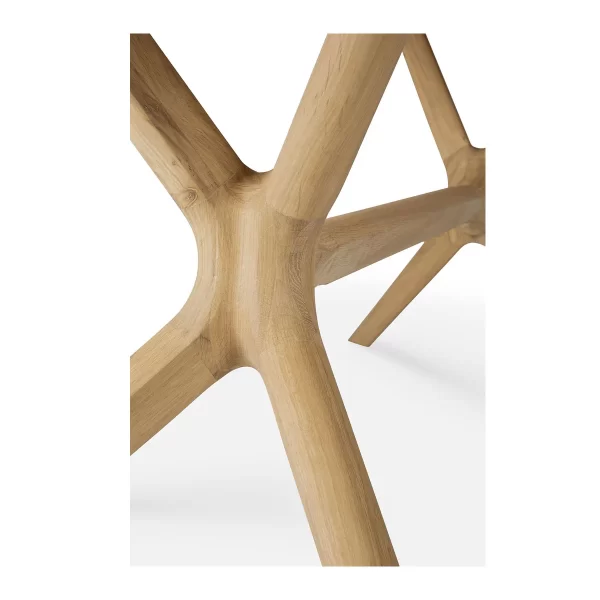 X Oak Dining Table - Image 5
