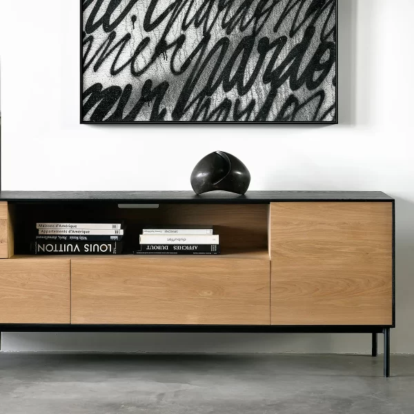 Ethnicraft Oak Blackbird TV Cupboard - Image 2