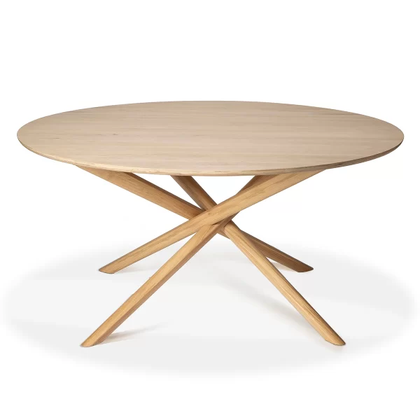 Ethnicraft Mikado Round Dining Table Oak 150cm