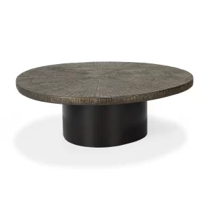 Ethnicraft Slice coffee table - Minerals - Whisky - oval 105/94/33