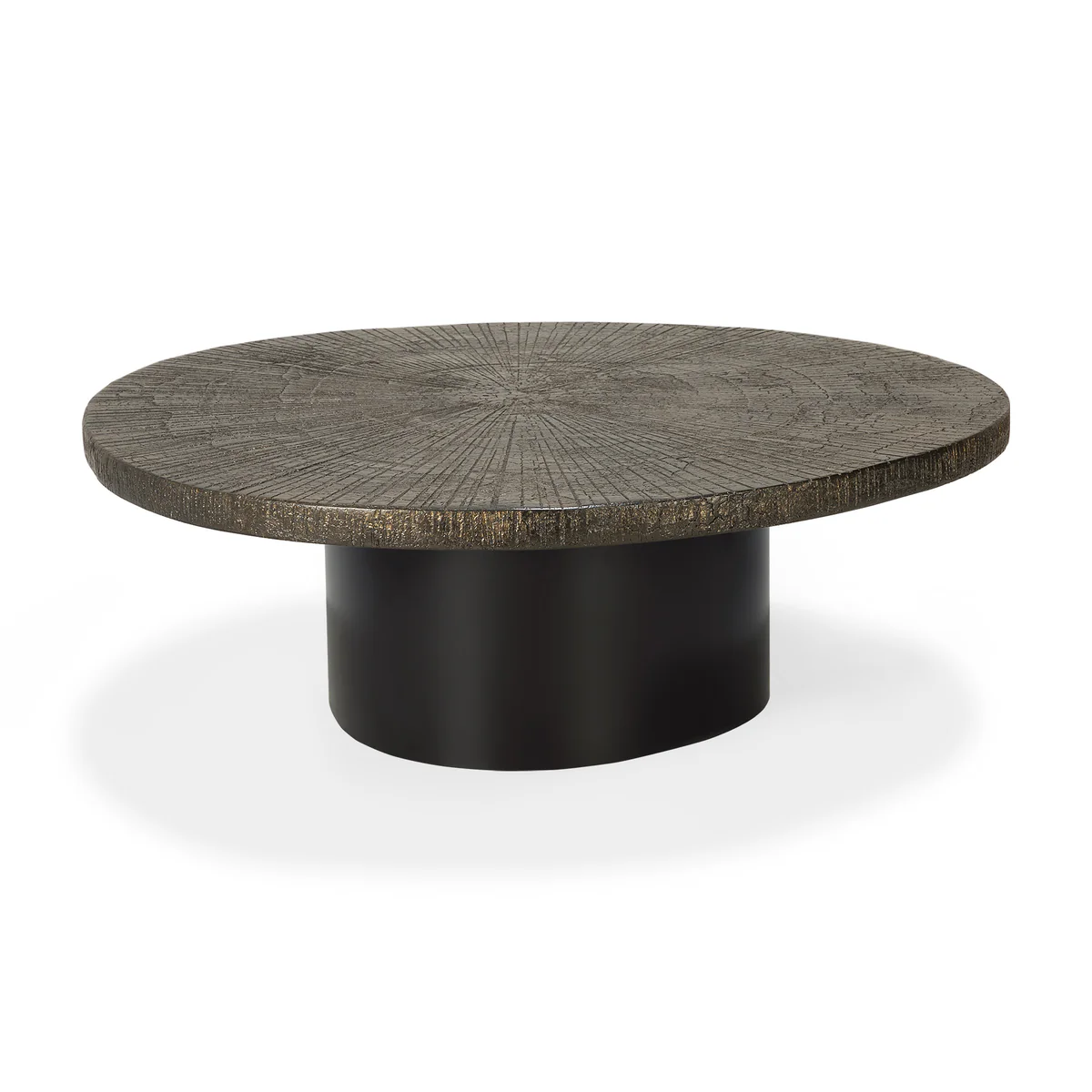 Ethnicraft Slice coffee table - Minerals - Whisky - oval 105/94/33