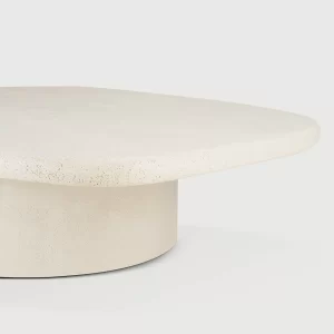 Ethnicraft Microcement Elements Pebble Coffee Table L:134cm D: 96cm x H: 30cm