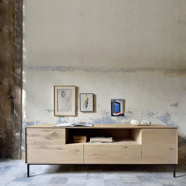 Ethnicraft Oak Whitebird TV Cupboard - Image 4