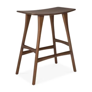 Ethnicraft Teak Brown Osso Counter Stool. H 67 cm