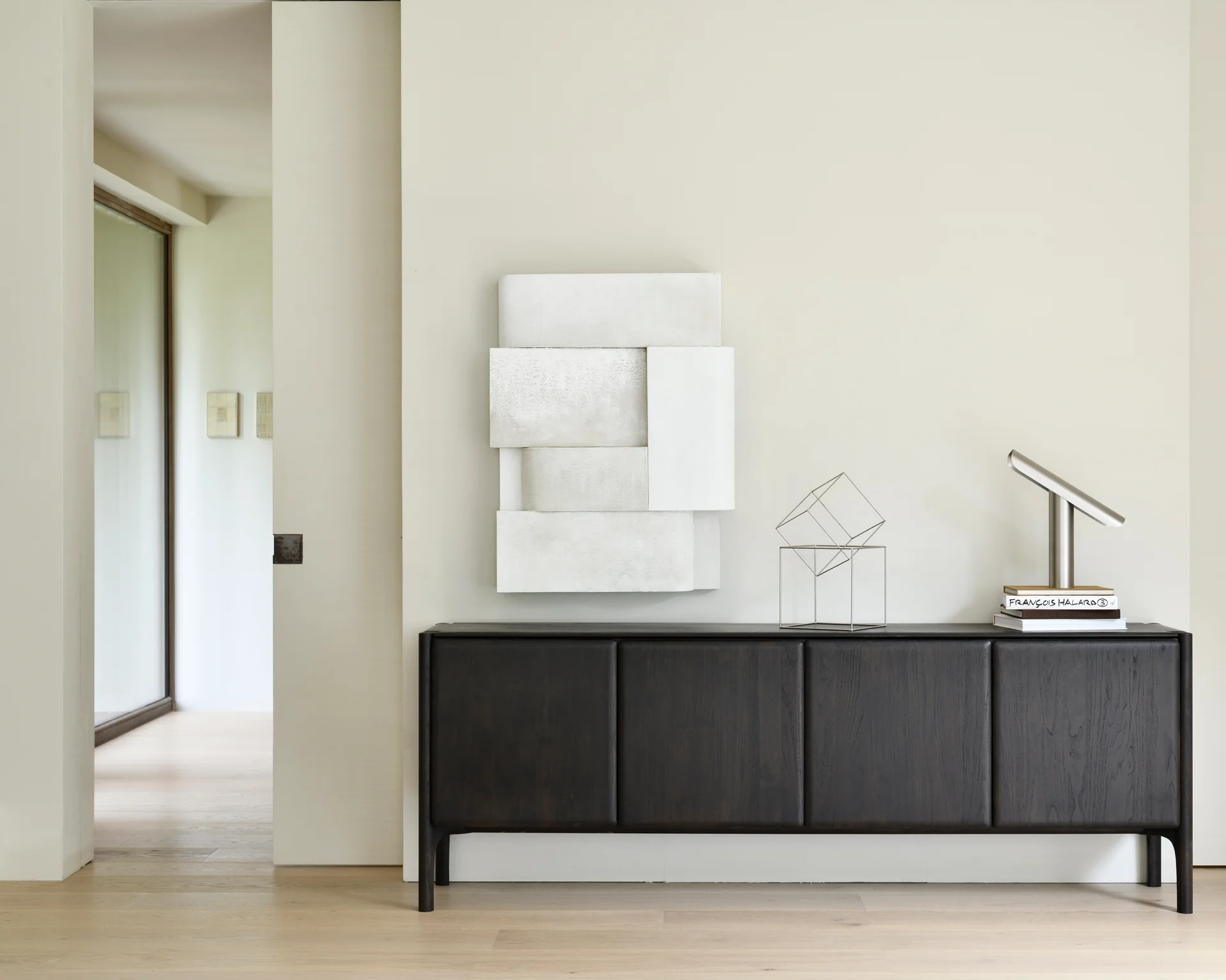 Ethnicraft Teak Dark Brown PI Sideboard. 230 cm