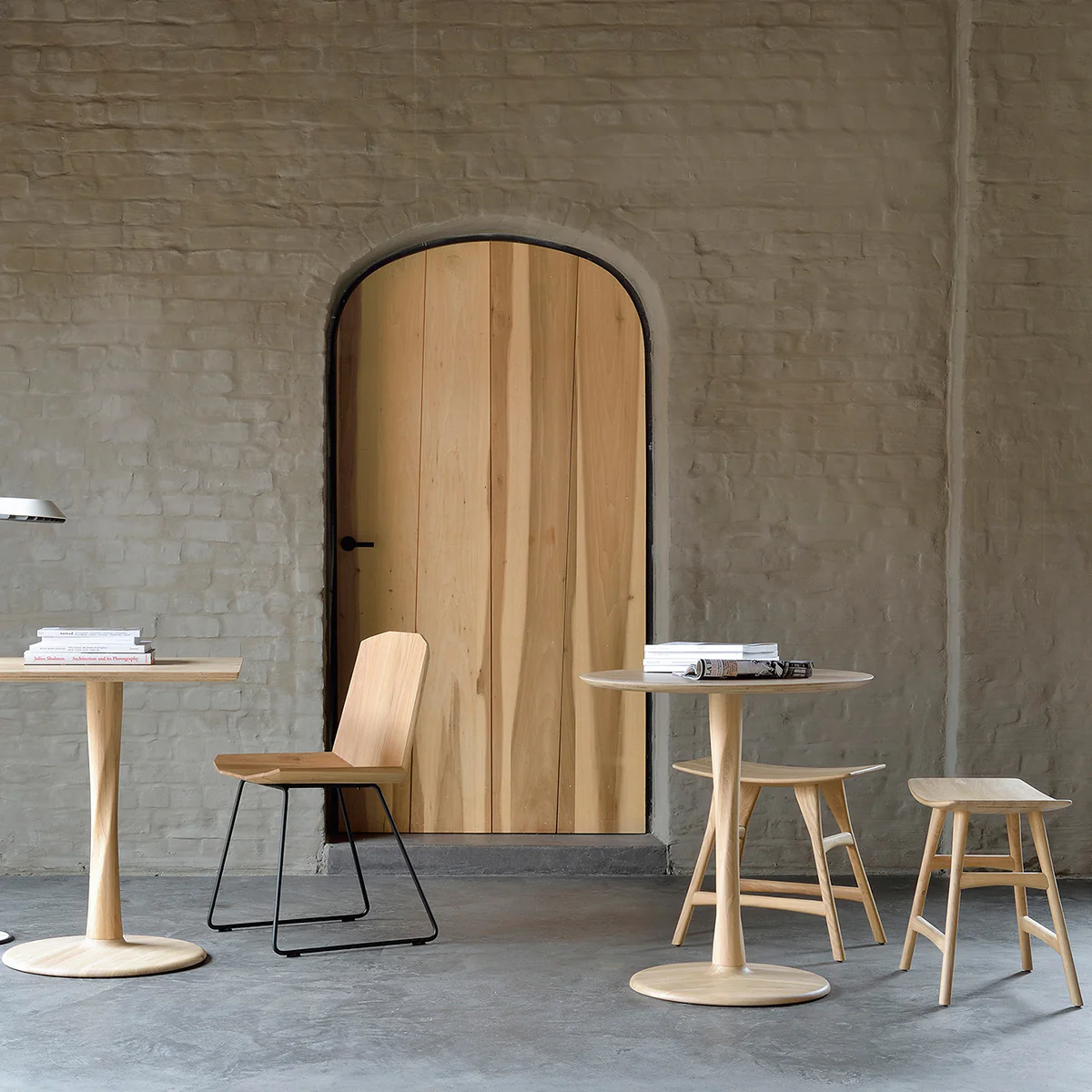 Ethnicraft Oak Osso Counter Stool