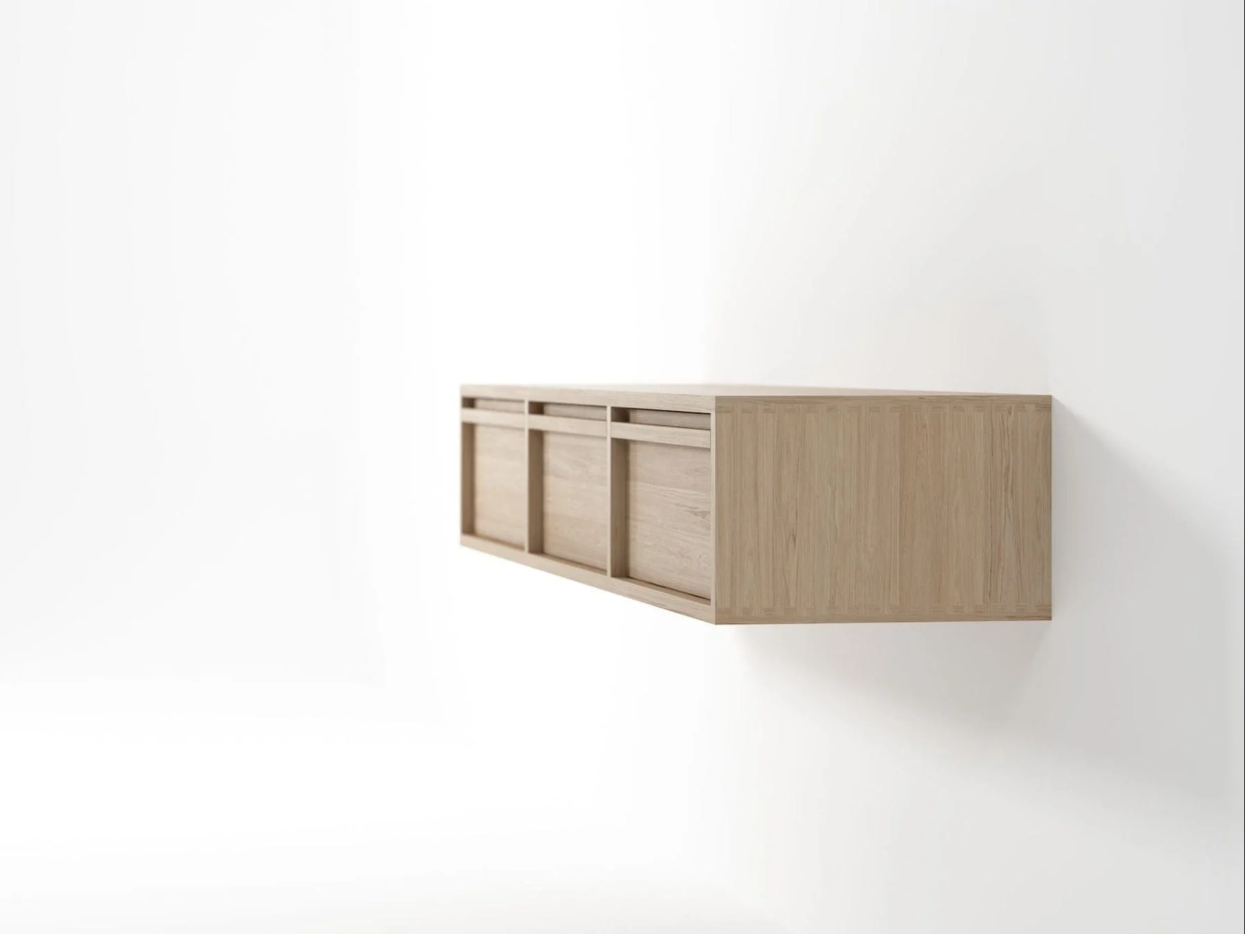 Floating Cabinet with 3 Drawers L 161 x D 40 x H 26 - Image 5