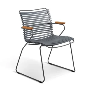 Click Dining Chair (With Armrest) Outdoor - grey