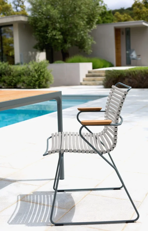 Click Dining Chair (With Armrest) - Muted White - Furniture Design ...