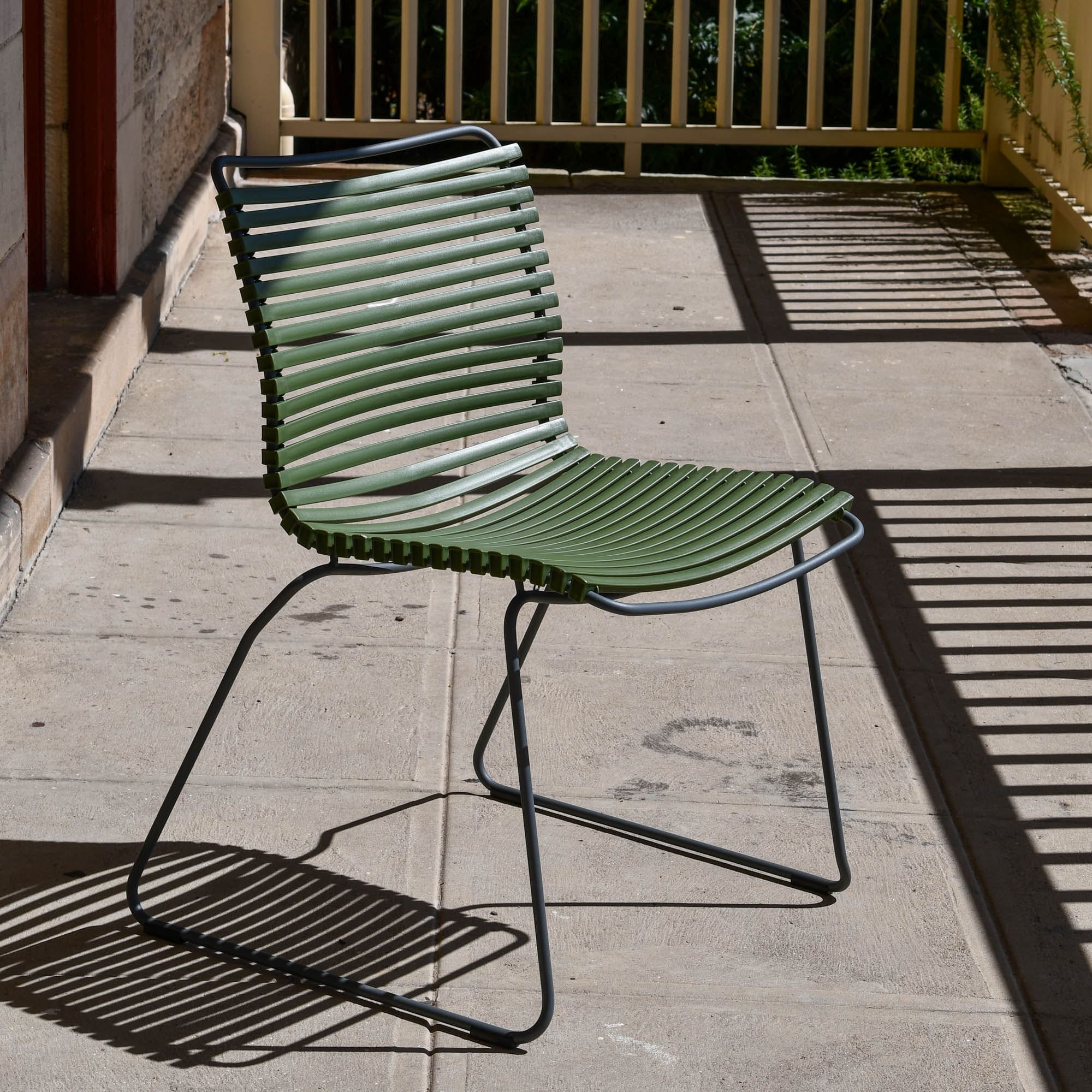 Click Dining Chair (No Arms)- Olive Green - Image 4