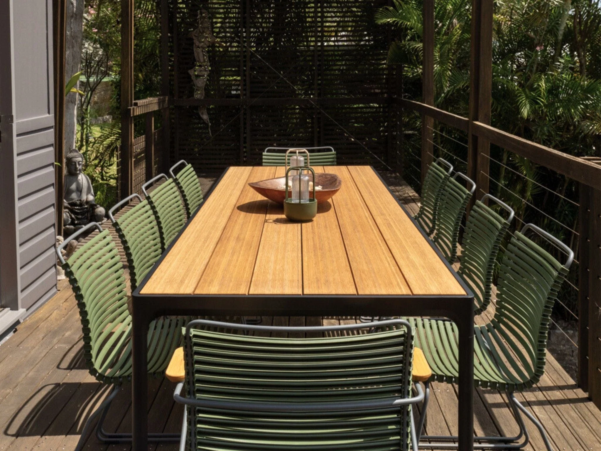 Four Table - Bamboo | Black 210(CM) - Image 9