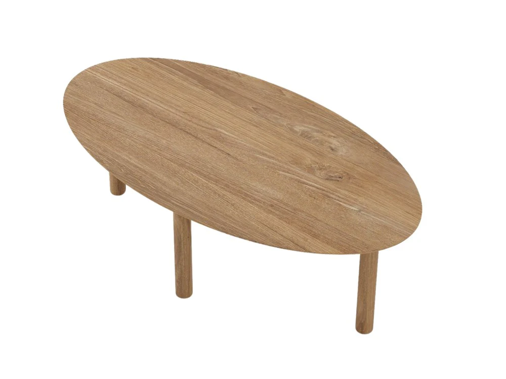 Tenon Oval Coffee Table 140cm - Teak