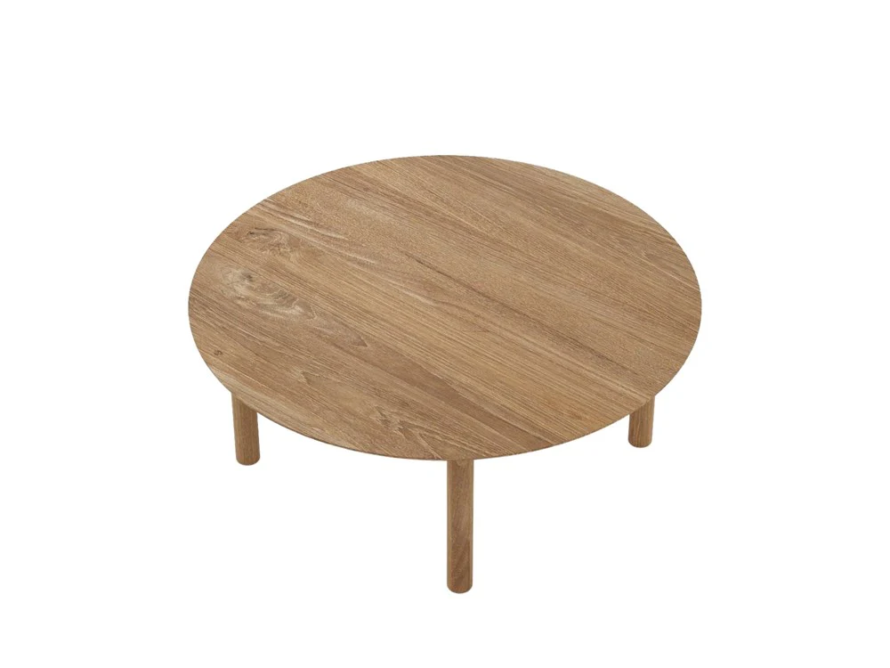 Tenon Round Coffee Table 100cm - Teak - Image 5