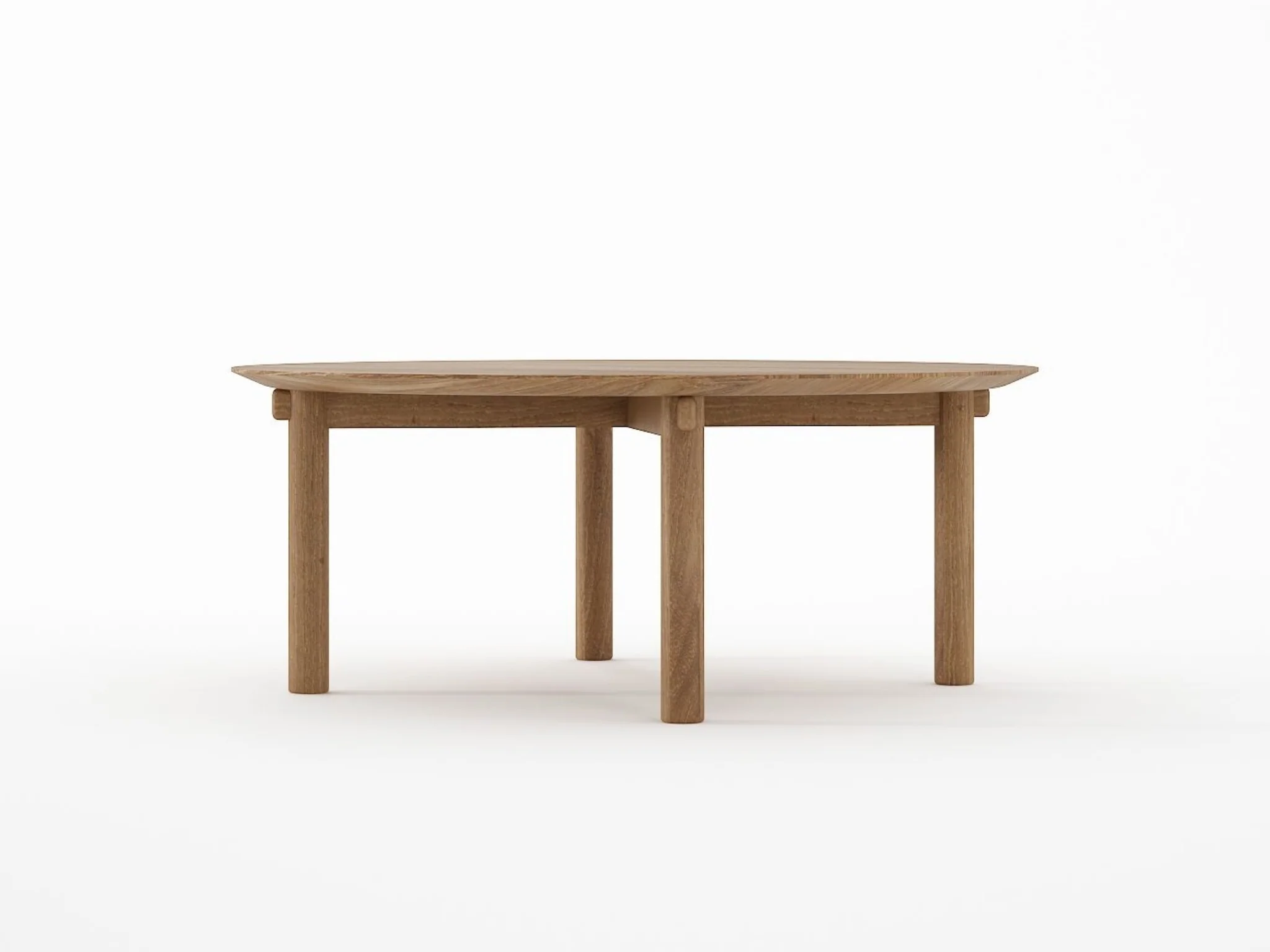 Tenon Round Coffee Table 100cm - Teak - Image 4