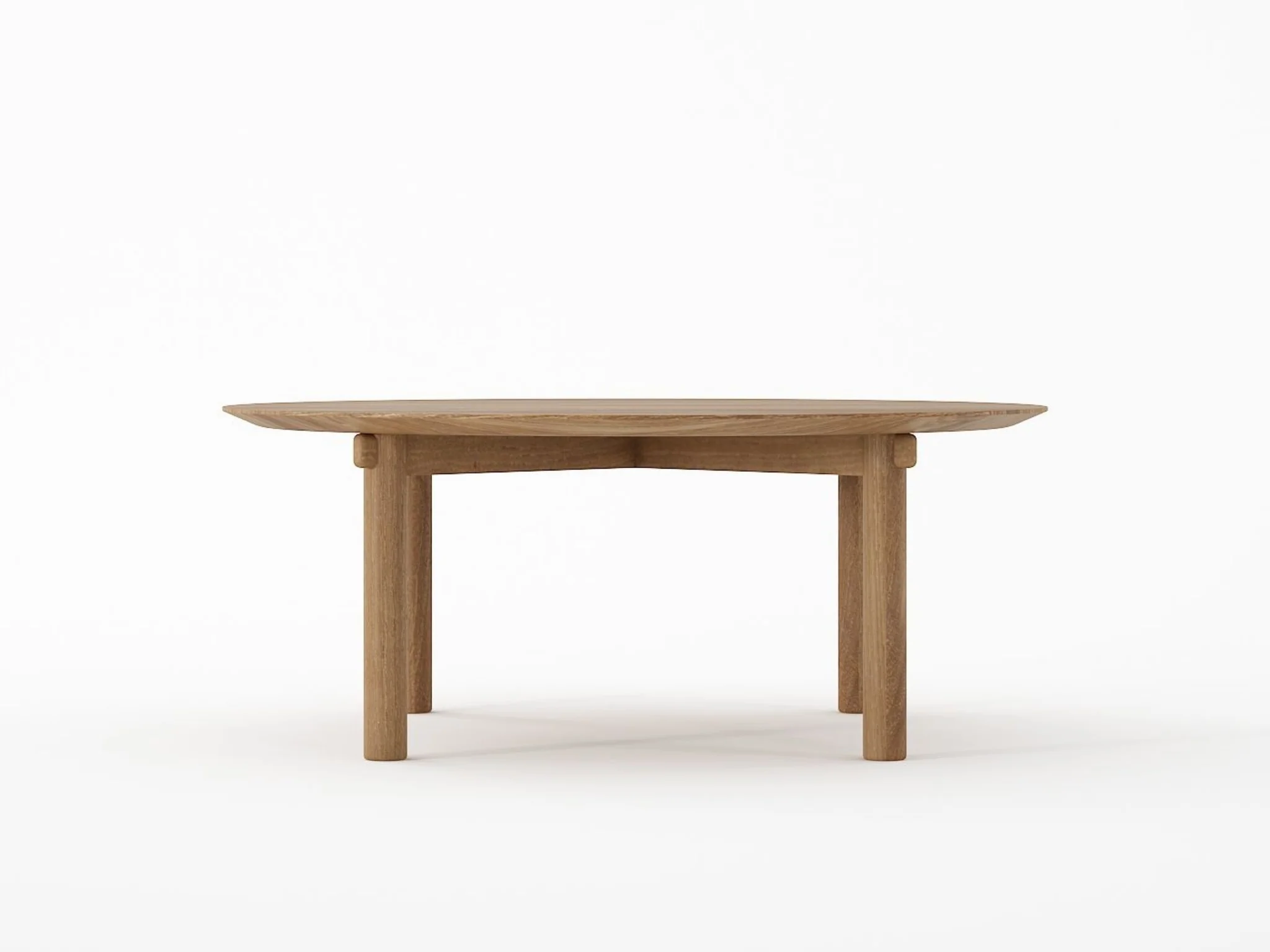 Tenon Round Coffee Table 100cm - Teak - Image 3