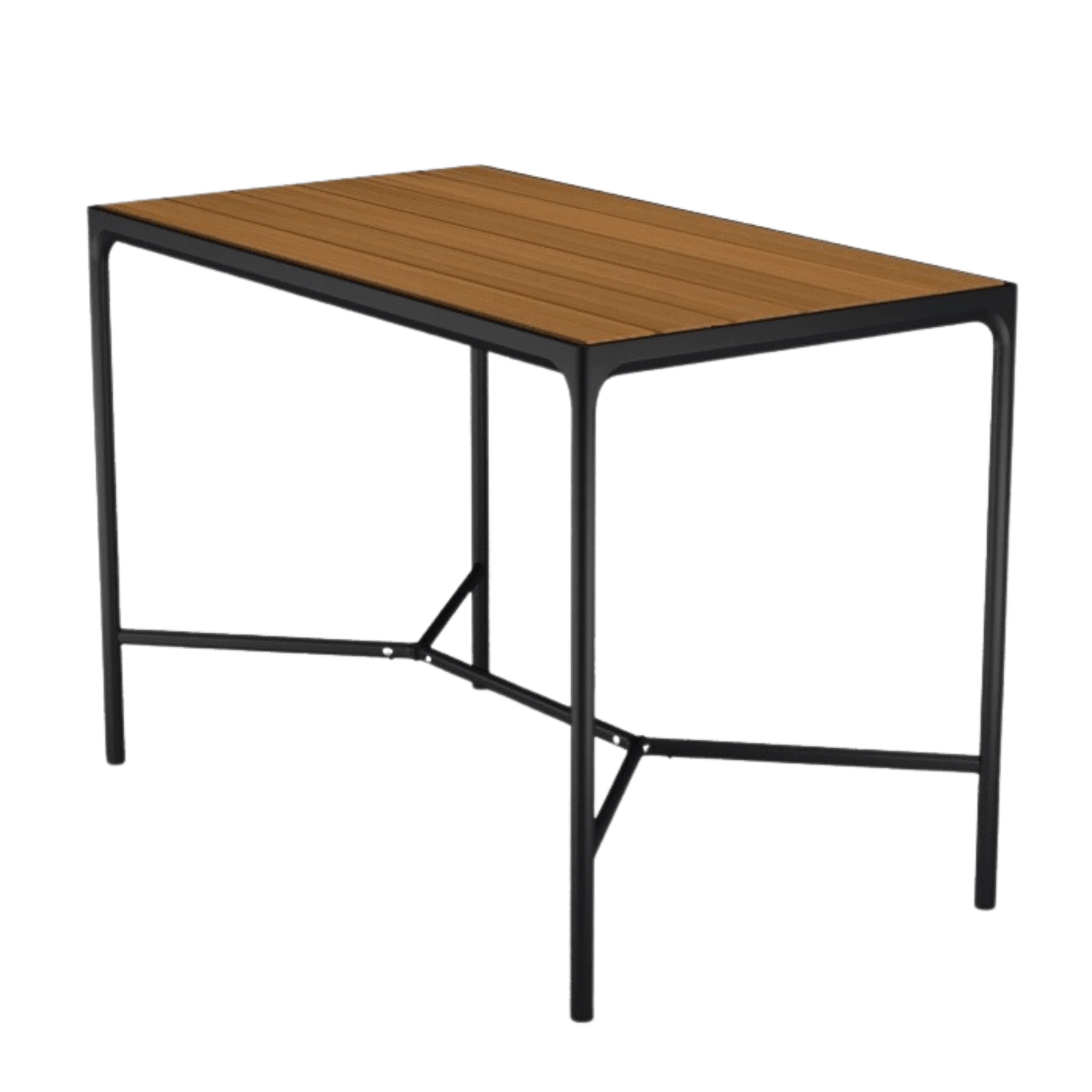 Four Bar Table - Bamboo | Black 160(CM) - Image 2