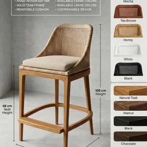 Seaview barstool- Weave