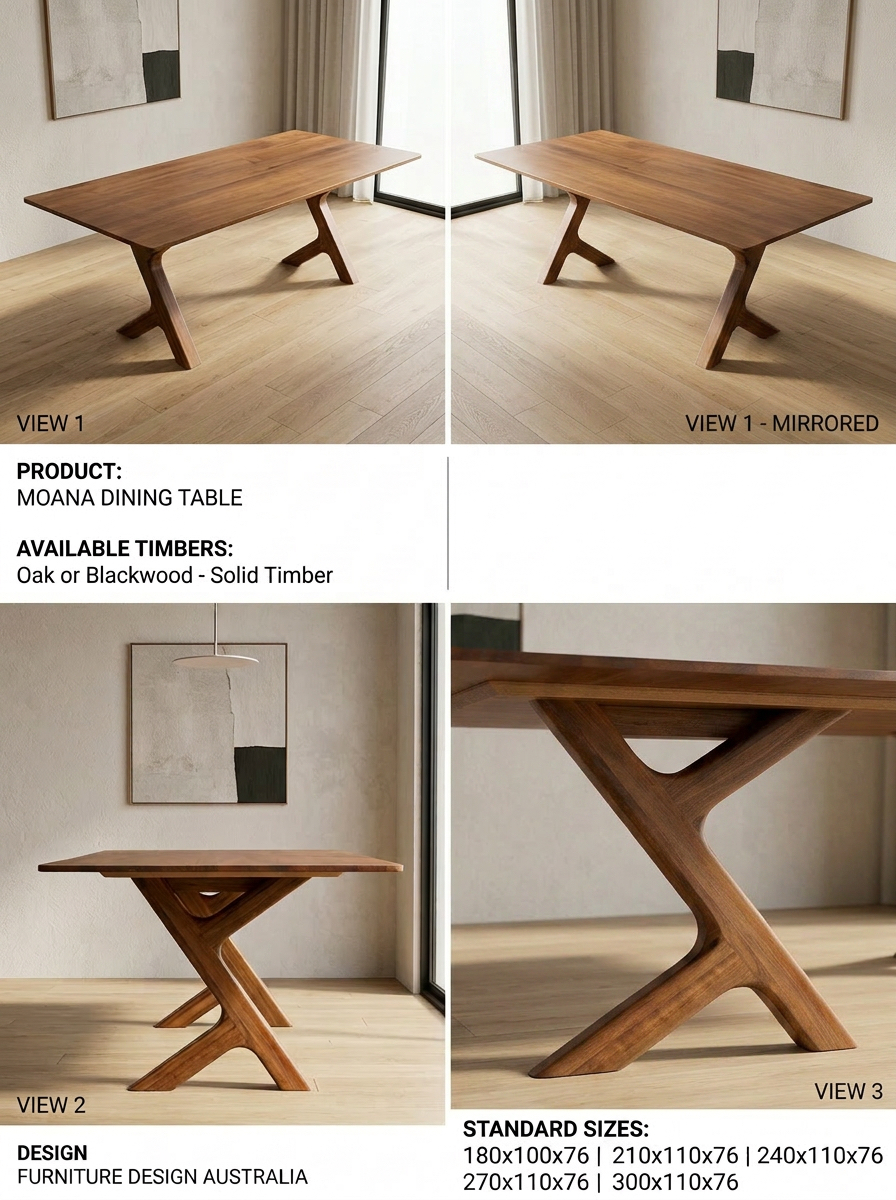 Moana Table blackwood 270