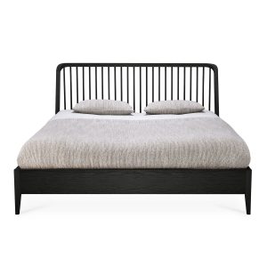 Ethnicraft Oak Black Spindle Bed